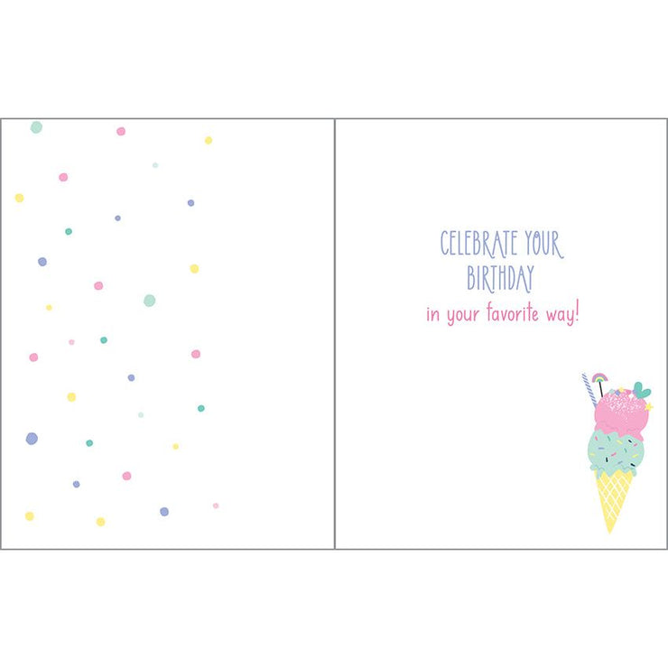 Sweet Ice Cream Birthday card