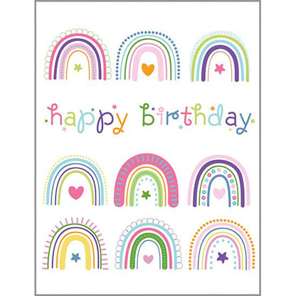 Rainbows Birthday card