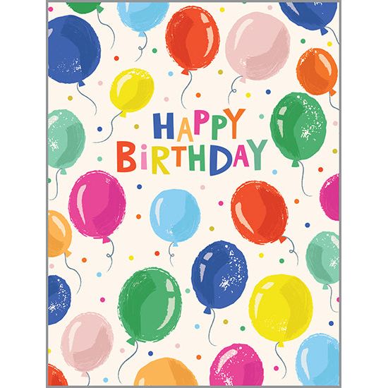 Floating Balloons Birthday card