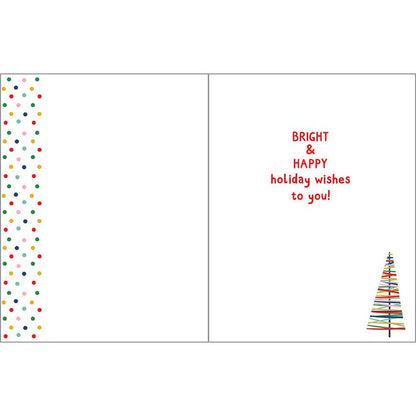 Christmas card - Stripe Holiday Trees