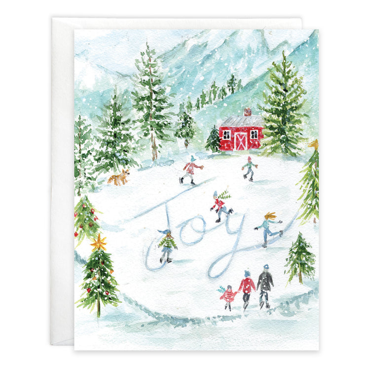 Joy Skating Packaged Christmas Cards