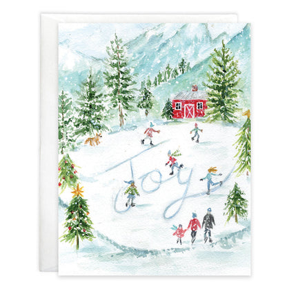 Joy Skating Packaged Christmas Cards