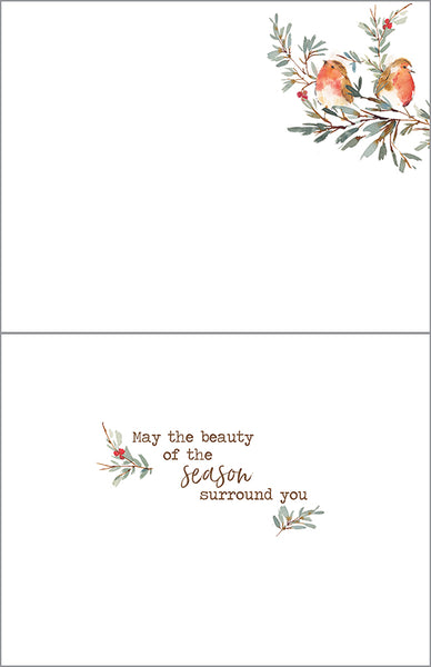 Birds on Branch Christmas cards