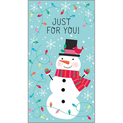 Money/Gift Card - Snowman & Lights