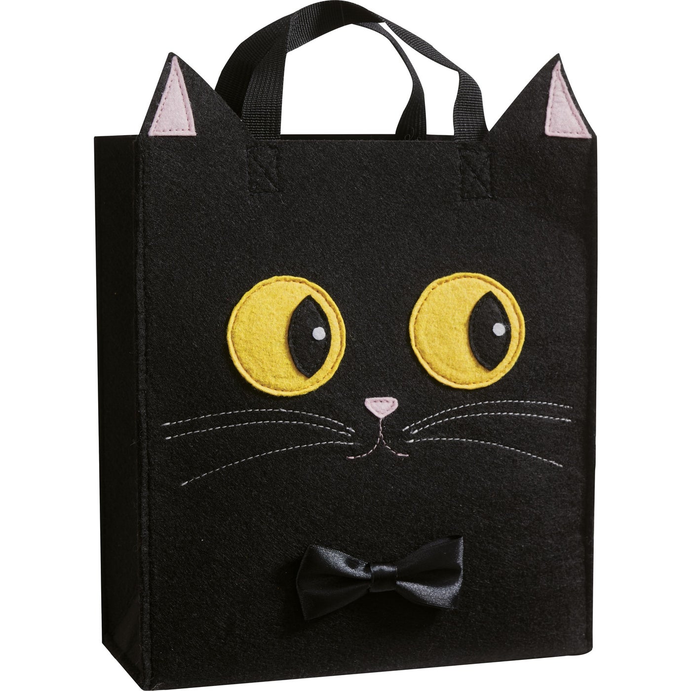 Black Cat Felt Bag