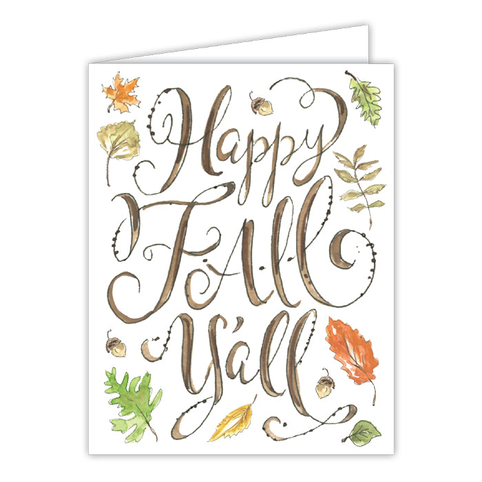 Happy Fall Y'all Greeting Card