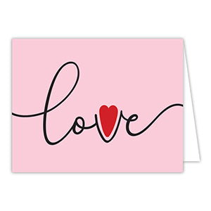 Love with Heart Greeting Card