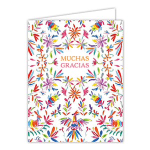 Muchas Gracias Handpainted Otomi Icons Greeting Card