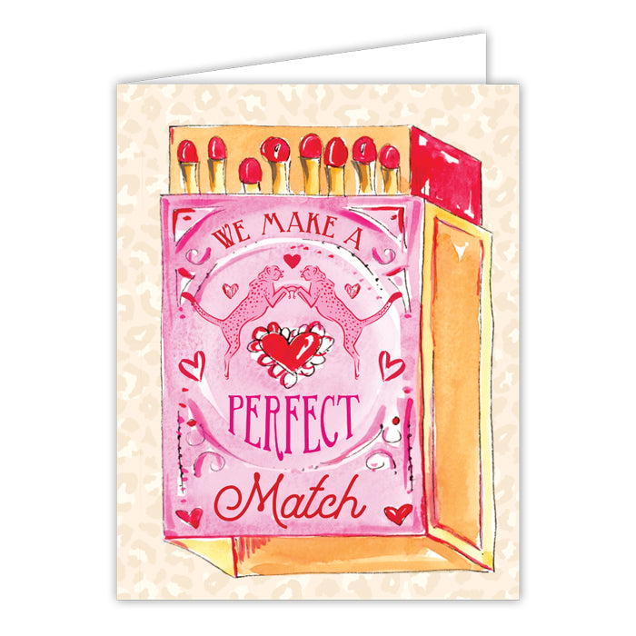 We Make a Perfect Match Box of Matches Greeting Card