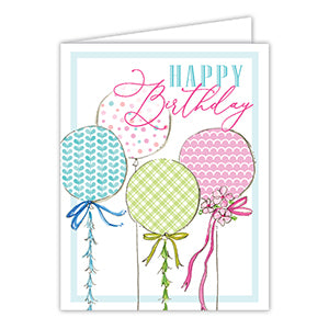 Happy Birthday Balloons Greeting Card