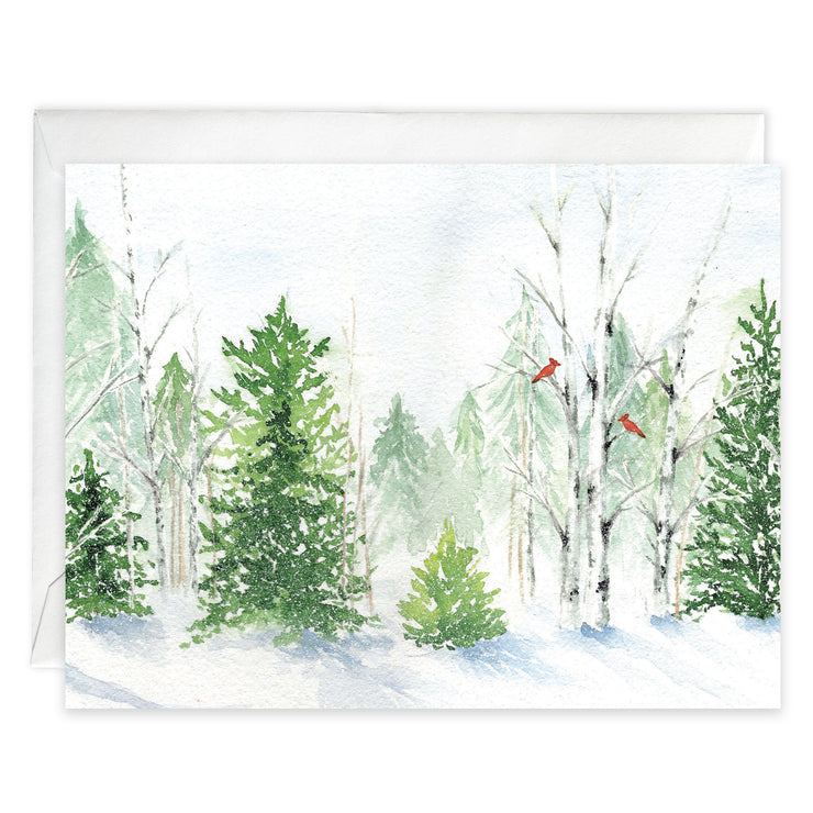 Winter Forest Blank Notecards