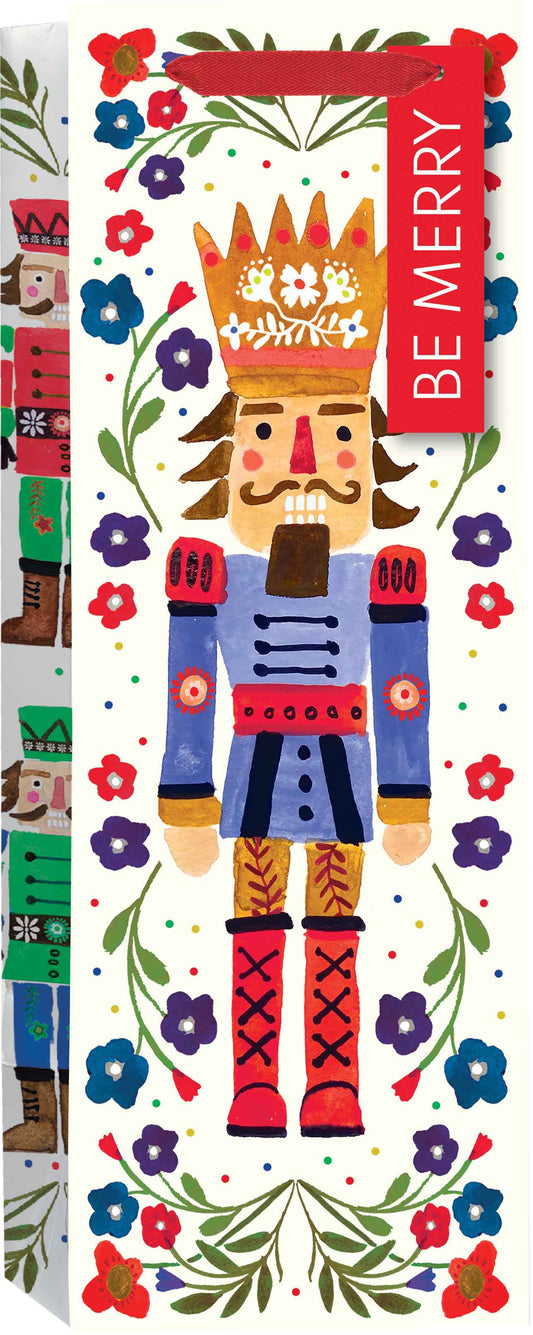 Festive Nutcracker Bottle Bag