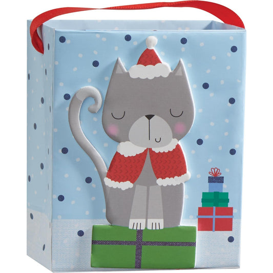 Kitty Christmas Mini Gift Bag