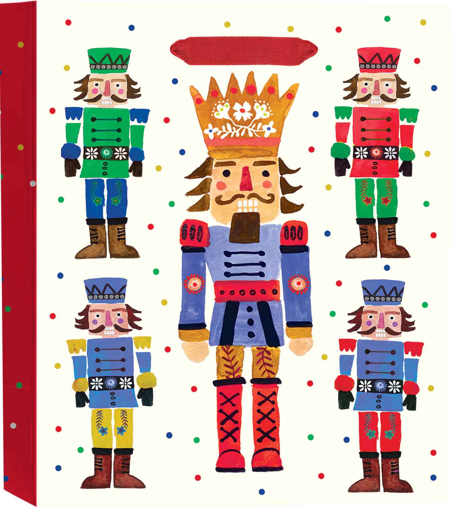 Festive Nutcracker Small Square Gift Bag
