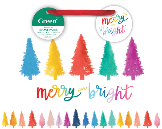 Bright Holiday Merry Bright Medium Tote Bag