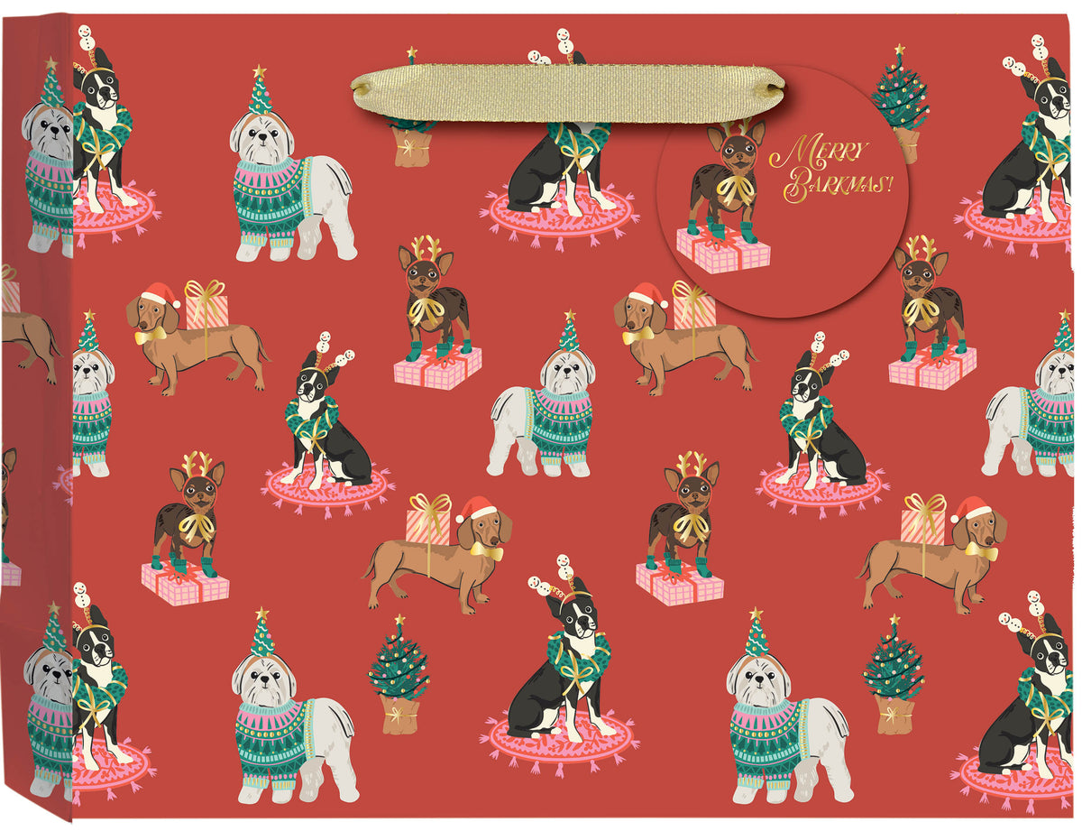 Merry Barkmas Medium Gift Bag