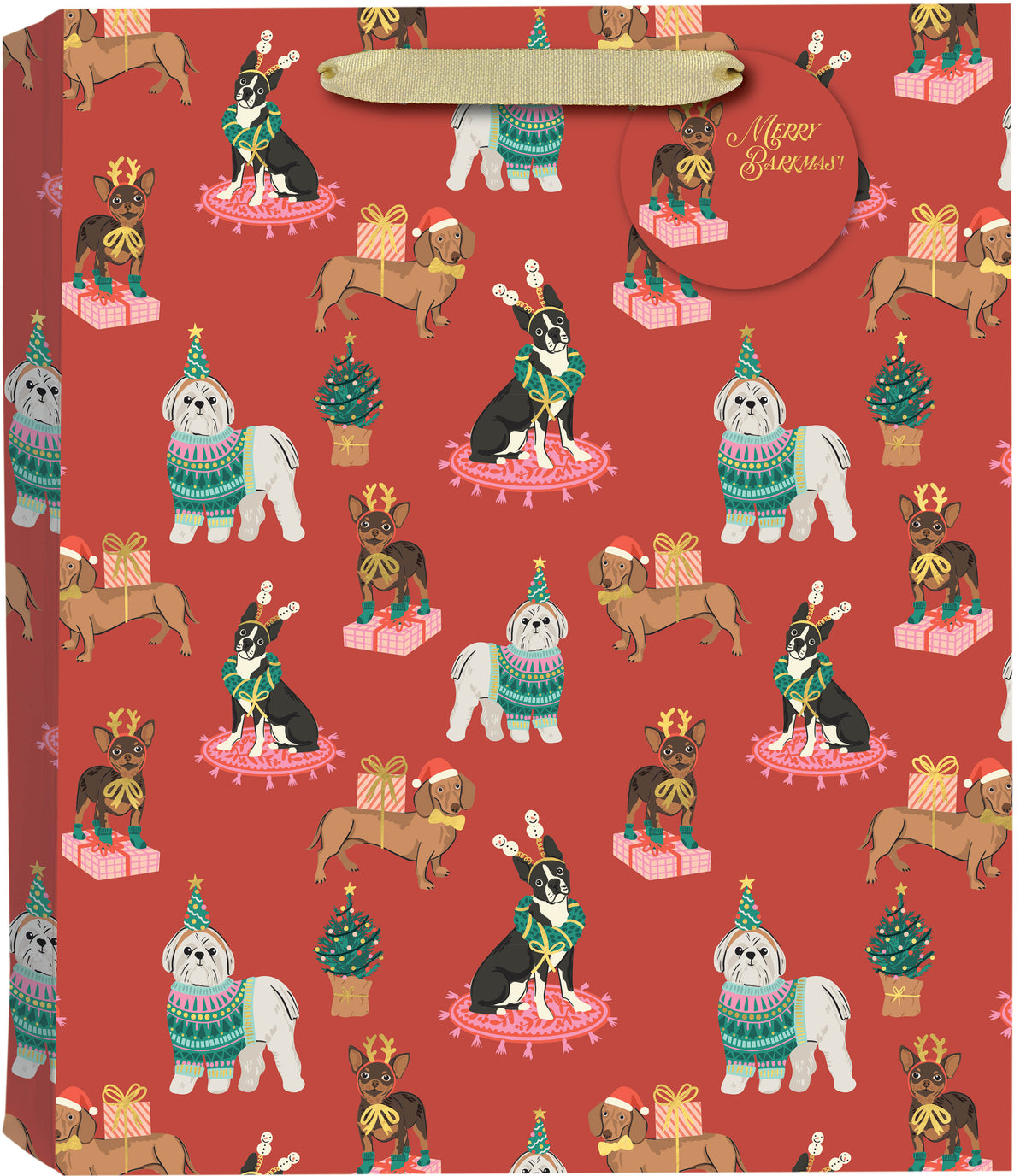 Merry Barkmas Large Gift Bag