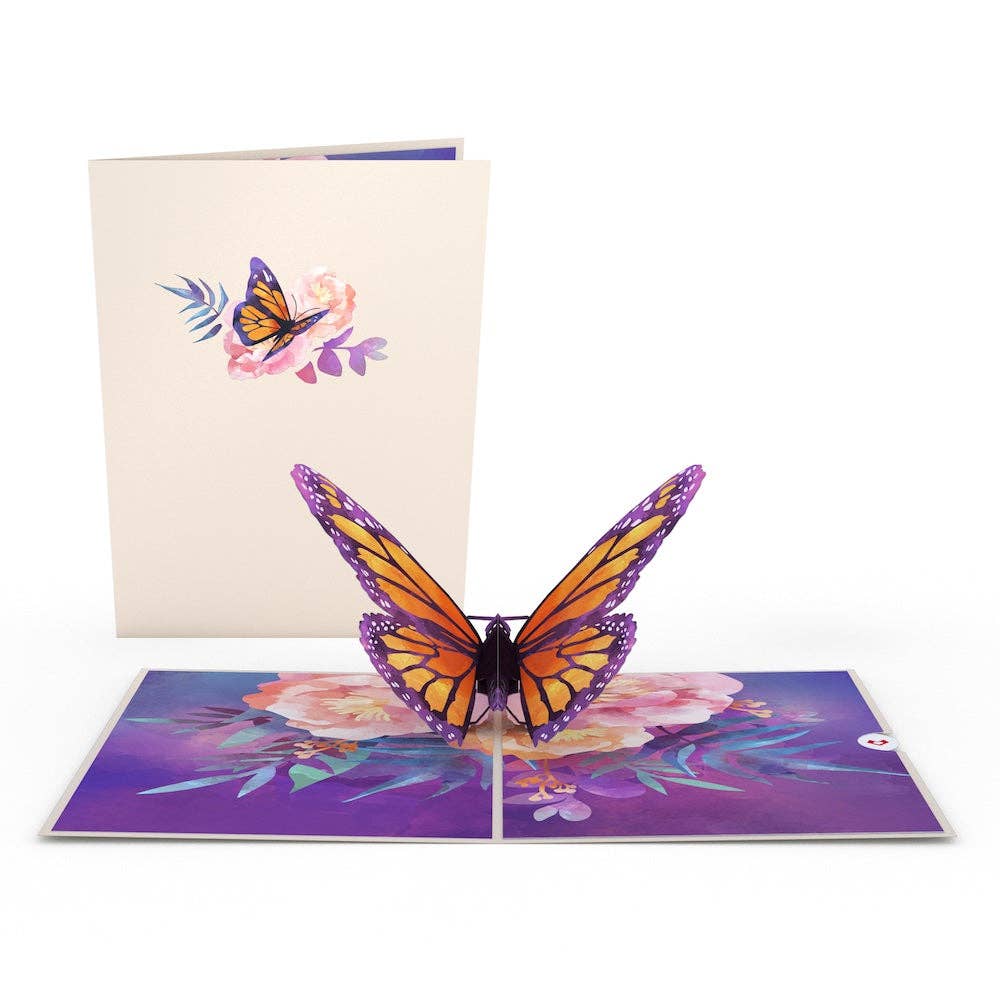 Monarch Butterfly 5''x7'' Card, Pop-Up Cards
