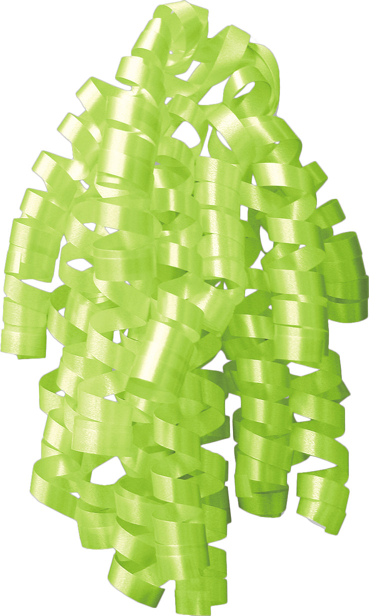 Lime Green-Curly Bow