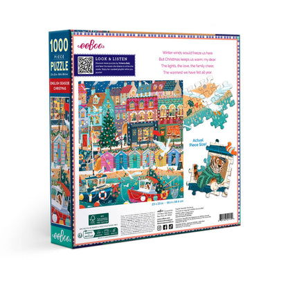 English Seaside Christmas 1000 Piece Puzzle