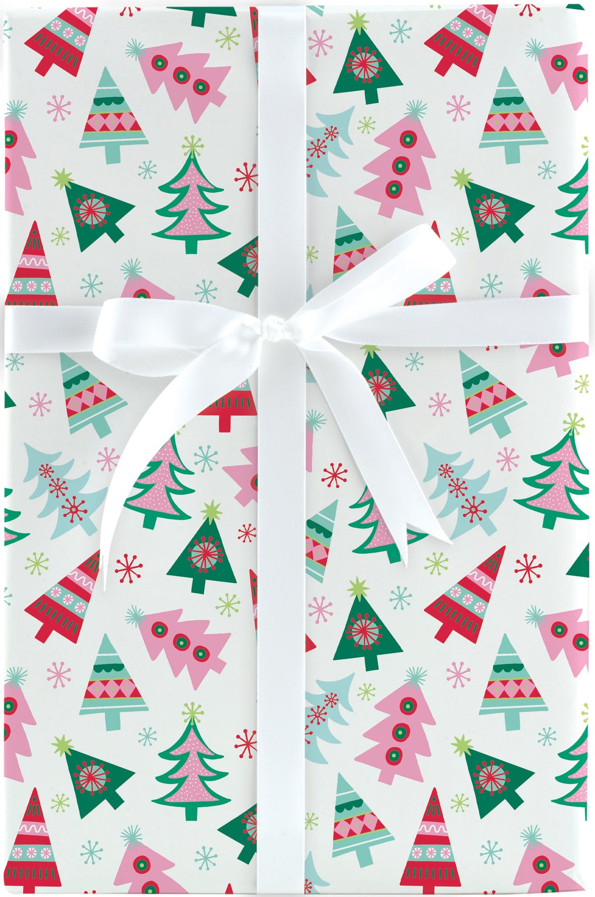 Bohemian Christmas Trees Jumbo Roll Wrap