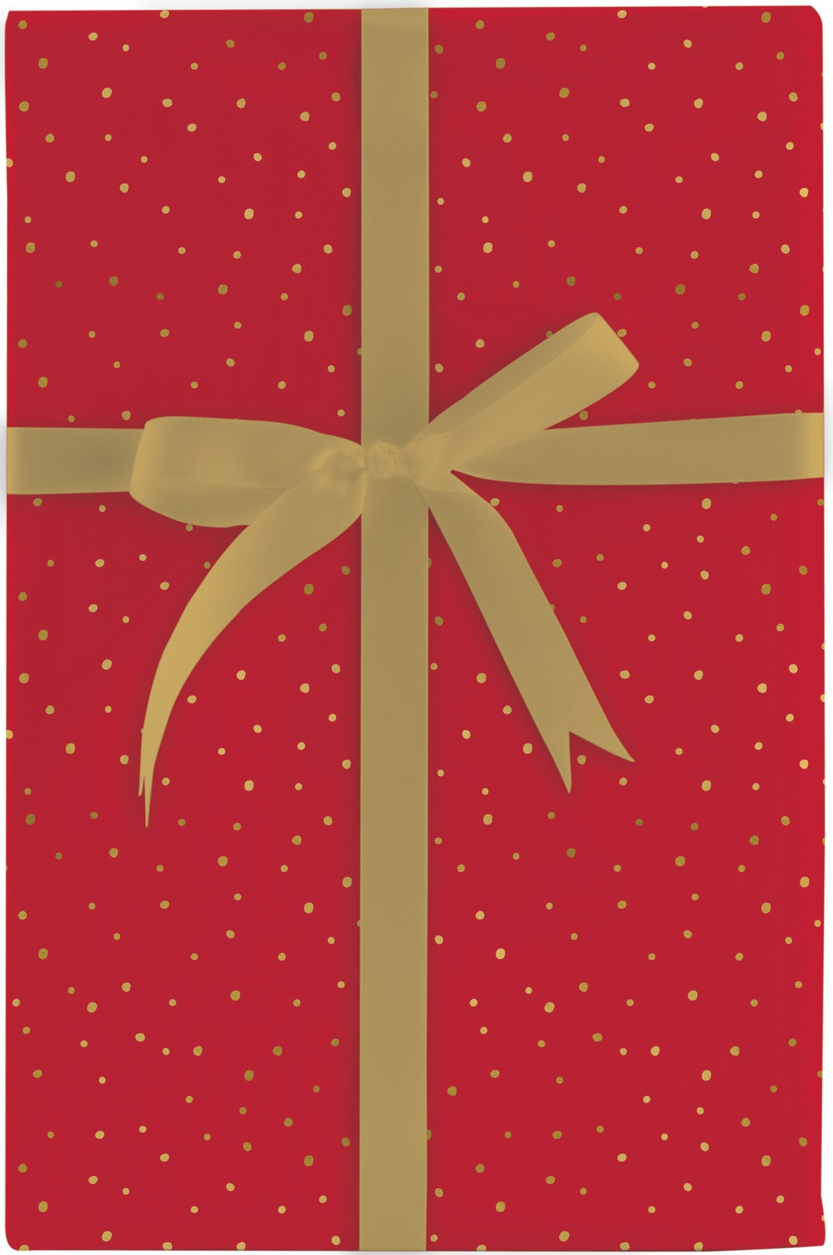 Random Gold Flecks-Red Jumbo Roll Wrap