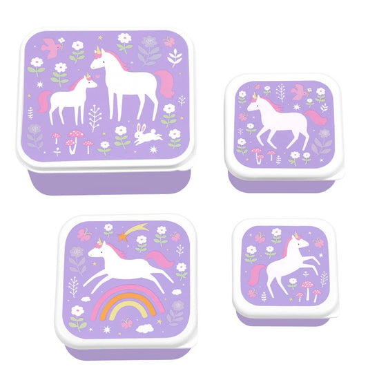 Lunch & snack box set: Unicorn dreams