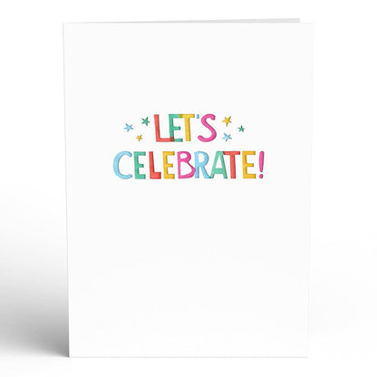 Let's Celebrate Birthday Pop-up Card, 5x7" Birthday Cards