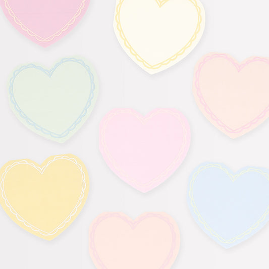 Pastel Heart Small Napkins