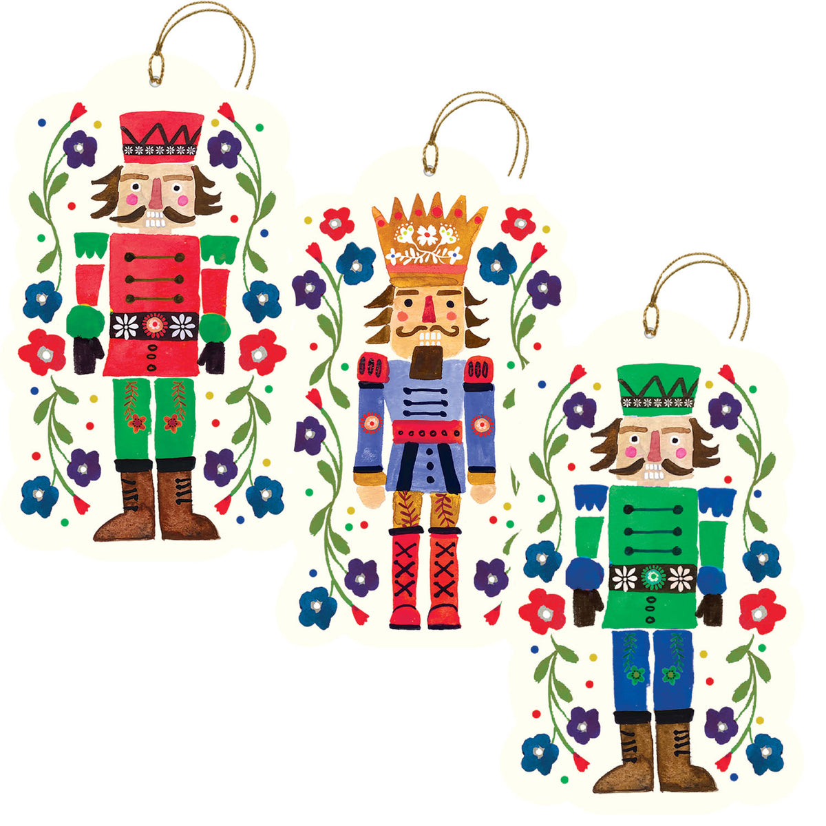 Festive Nutcracker Gift Tags