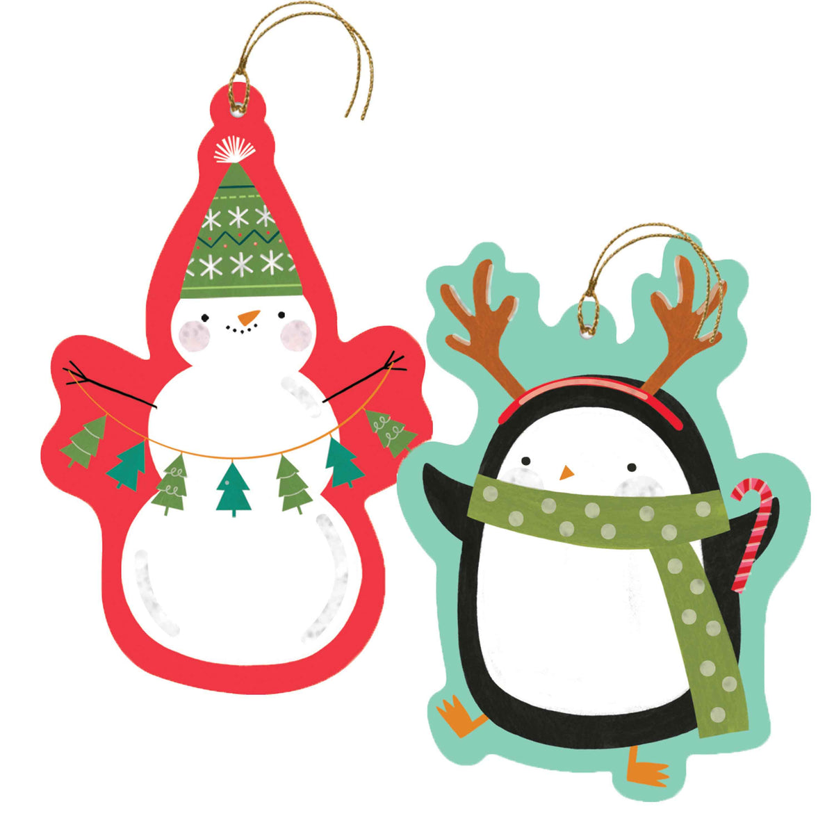Frosty Penguin Pals Gift Tags