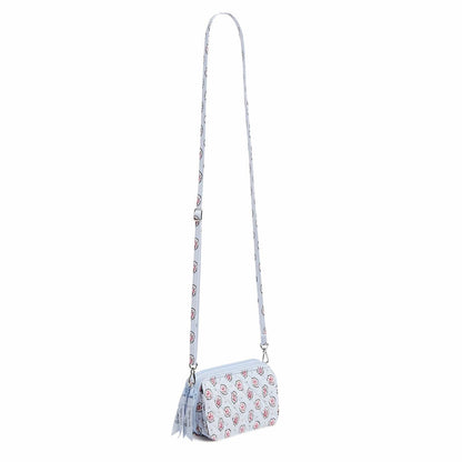 RFID All in One Crossbody Bag in Cotton - Magnifique Leaf