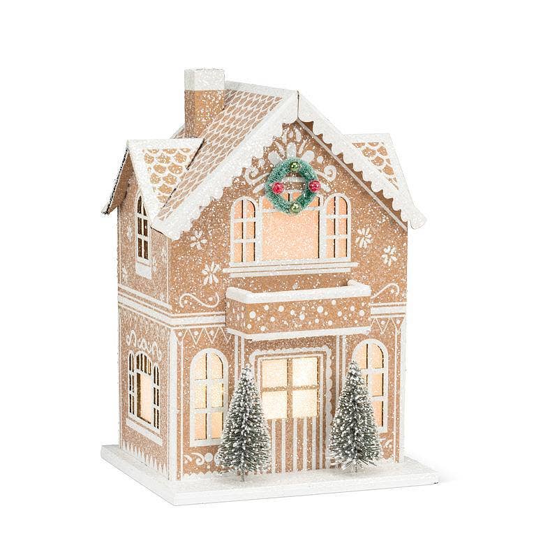Medium Led Light Gingerbread House