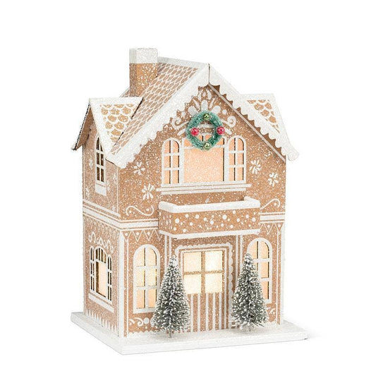 Medium Led Light Gingerbread House