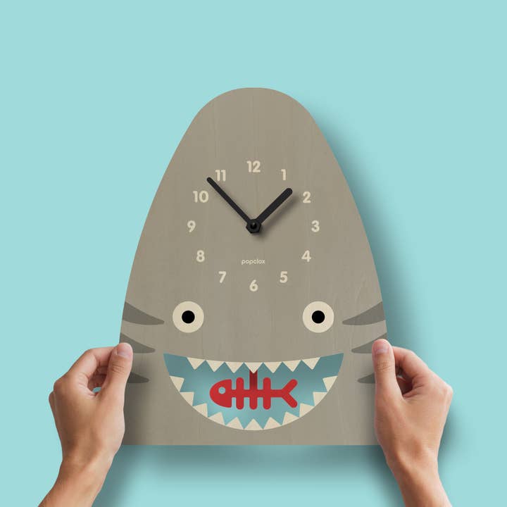 Shark Pendulum Clock - Wood