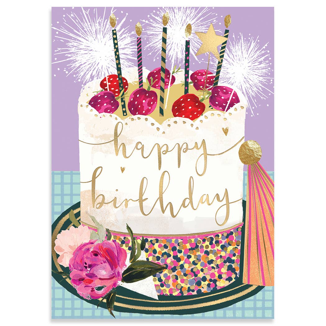 Strawberry Cake|Louise Tiler Love Card