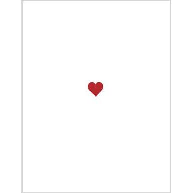 Love Greeting Card - Red Heart