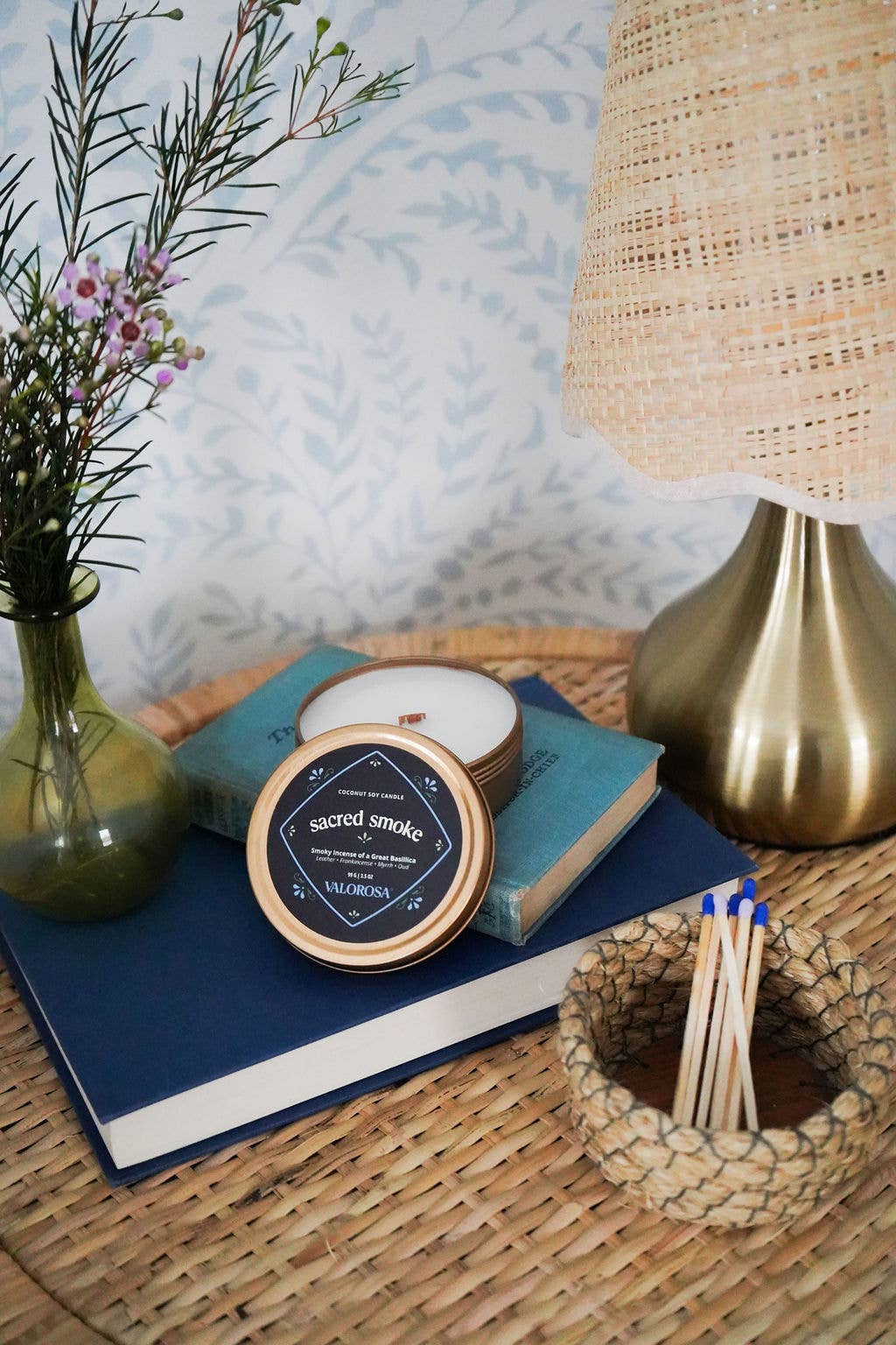 Sacred Smoke Candle Tin | Frankincense, Myrrh, Oud Candle