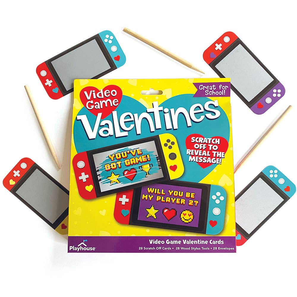 Video Game Scratch Off Valentines