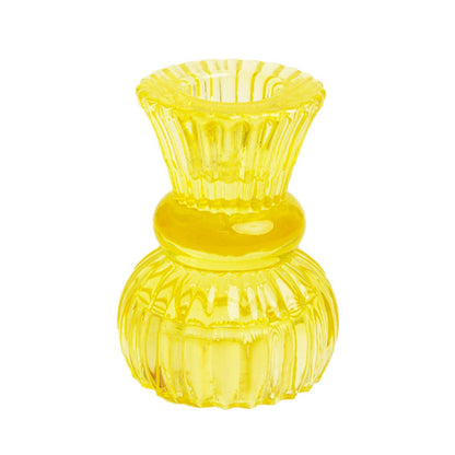 Small Glass Candle Holders Set | Mixed Colors | Home Decor |