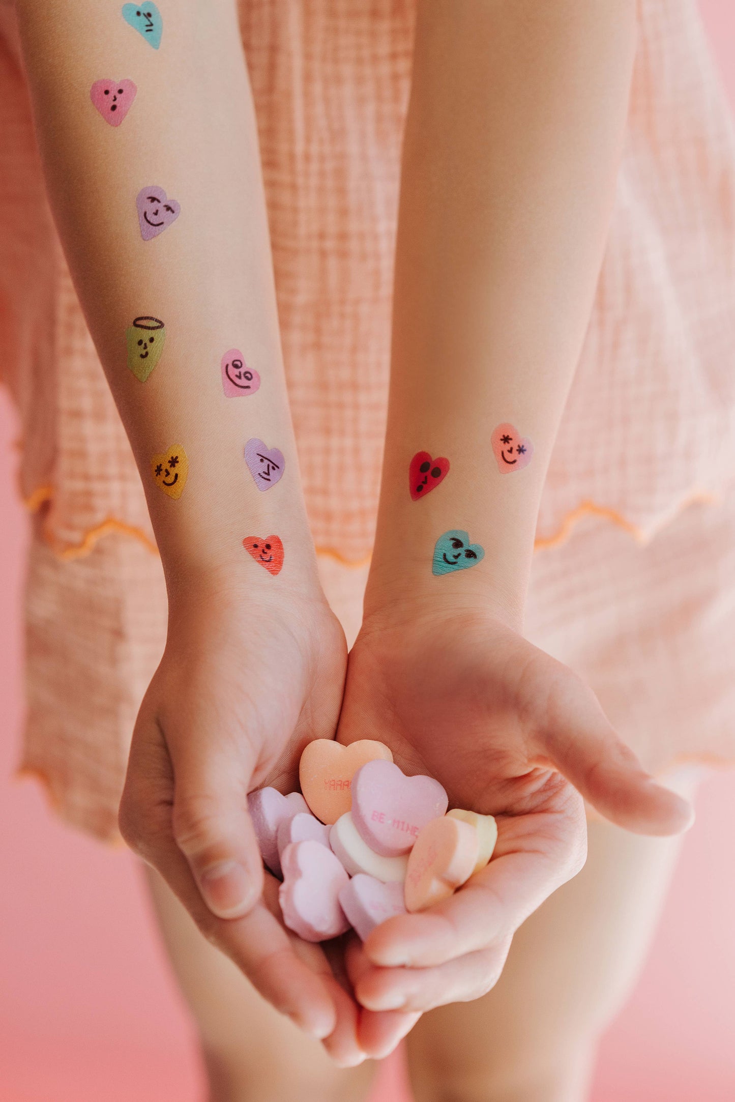Conversation Hearts Tattoo Sheet S/2