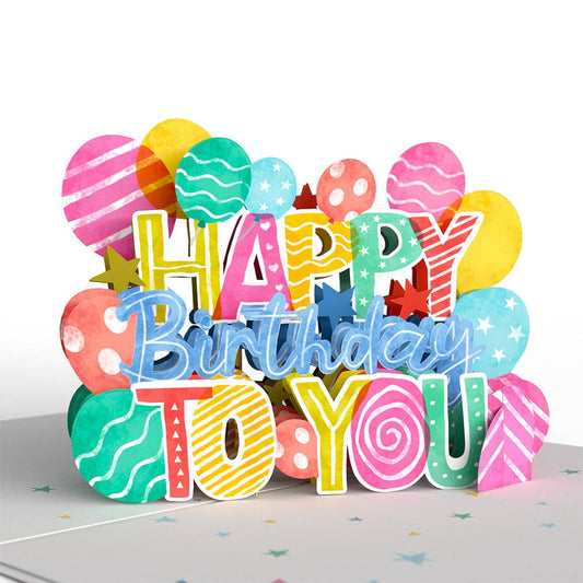 Let's Celebrate Birthday Pop-up Card, 5x7" Birthday Cards