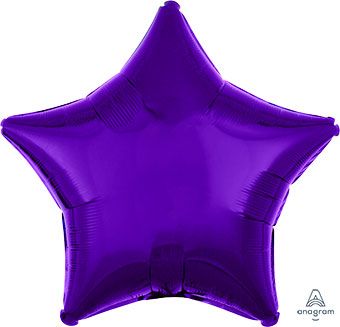 Solid Star Mylar Balloons
