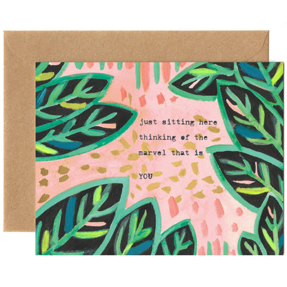 Marvel That Is You — Birthday, Congrats, Thank You, Everyday Card: Eco-friendly card pocket