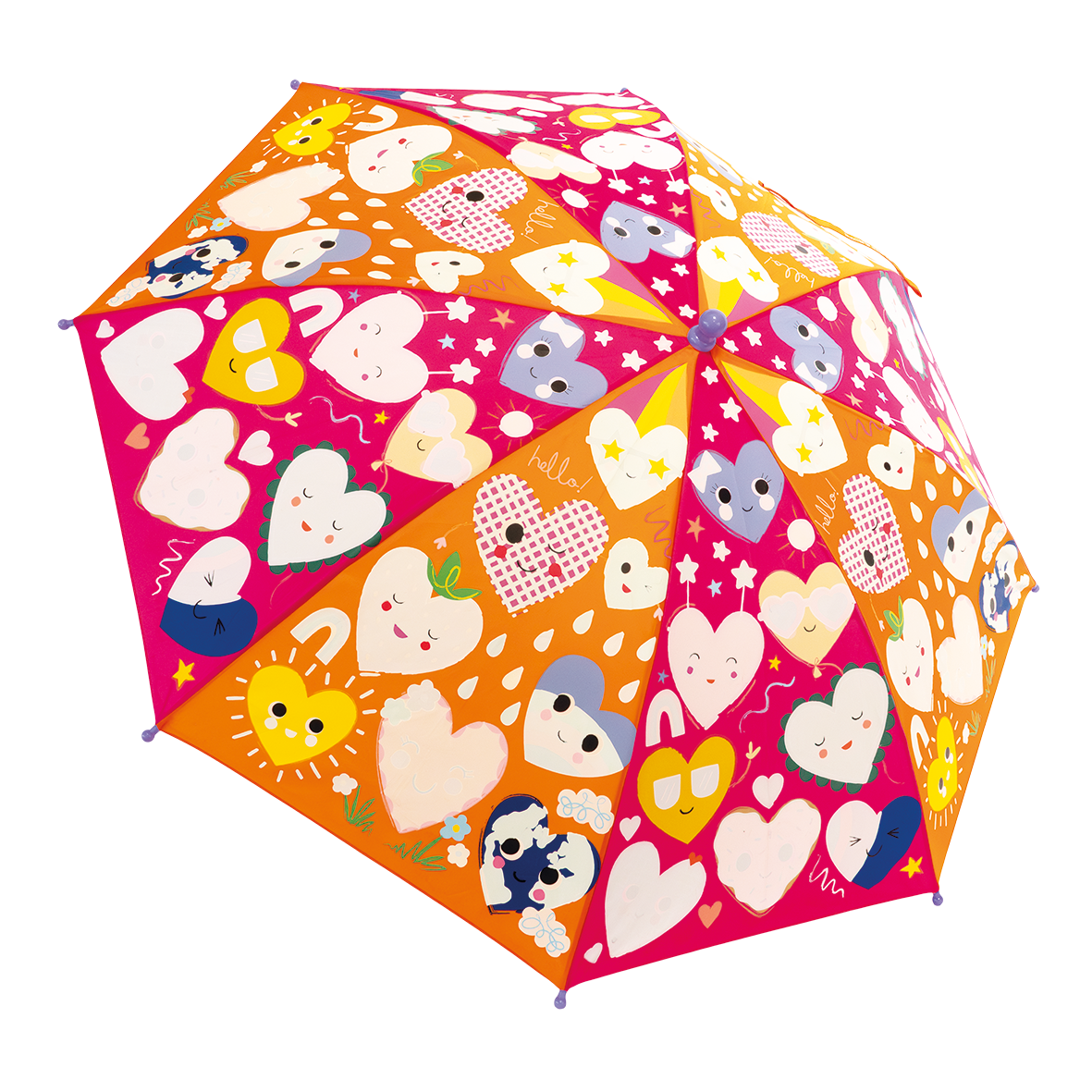 Hearts Colour Change Umbrellas