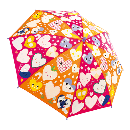 Hearts Colour Change Umbrellas