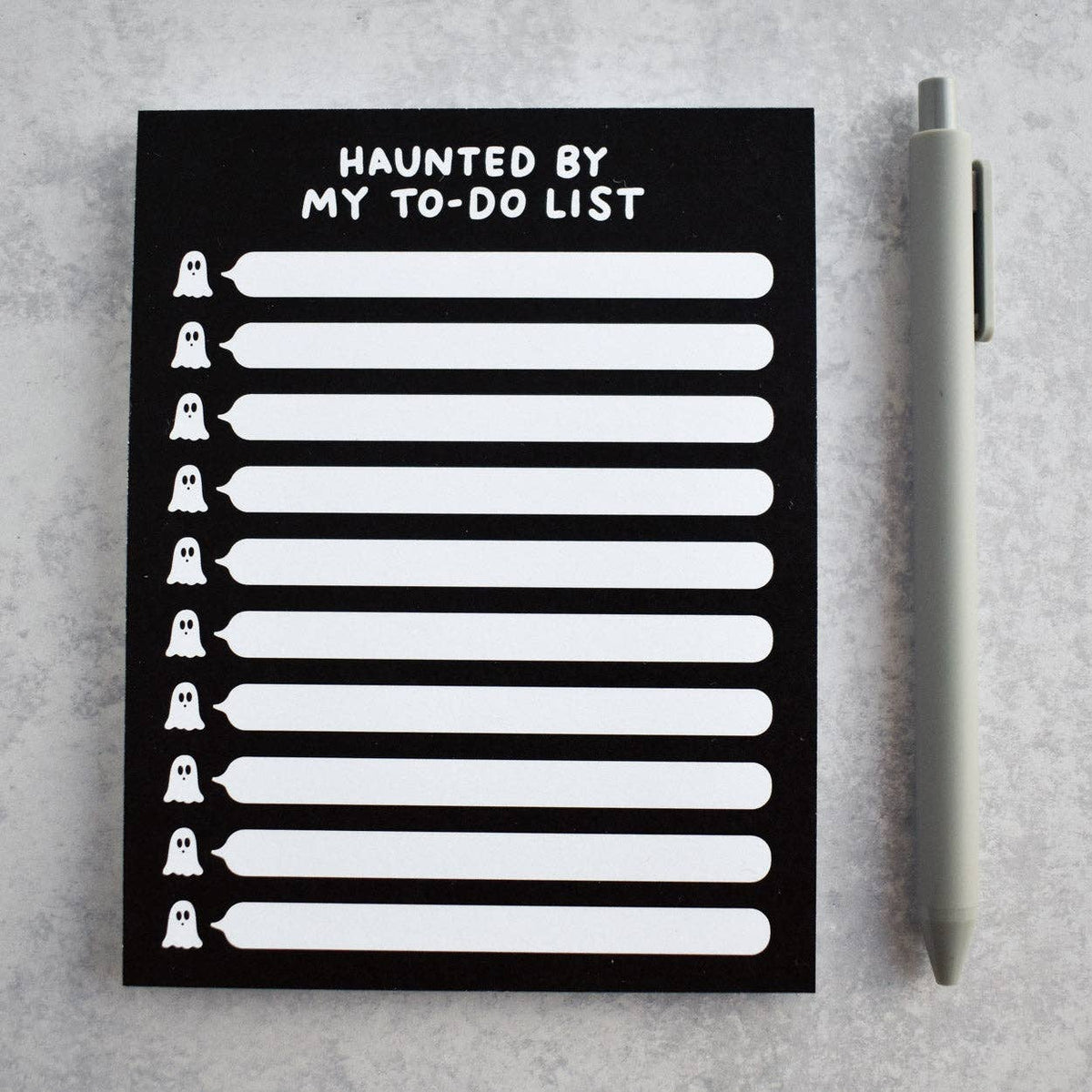 Haunted By My To-Do List Notepad | Halloween Stationery