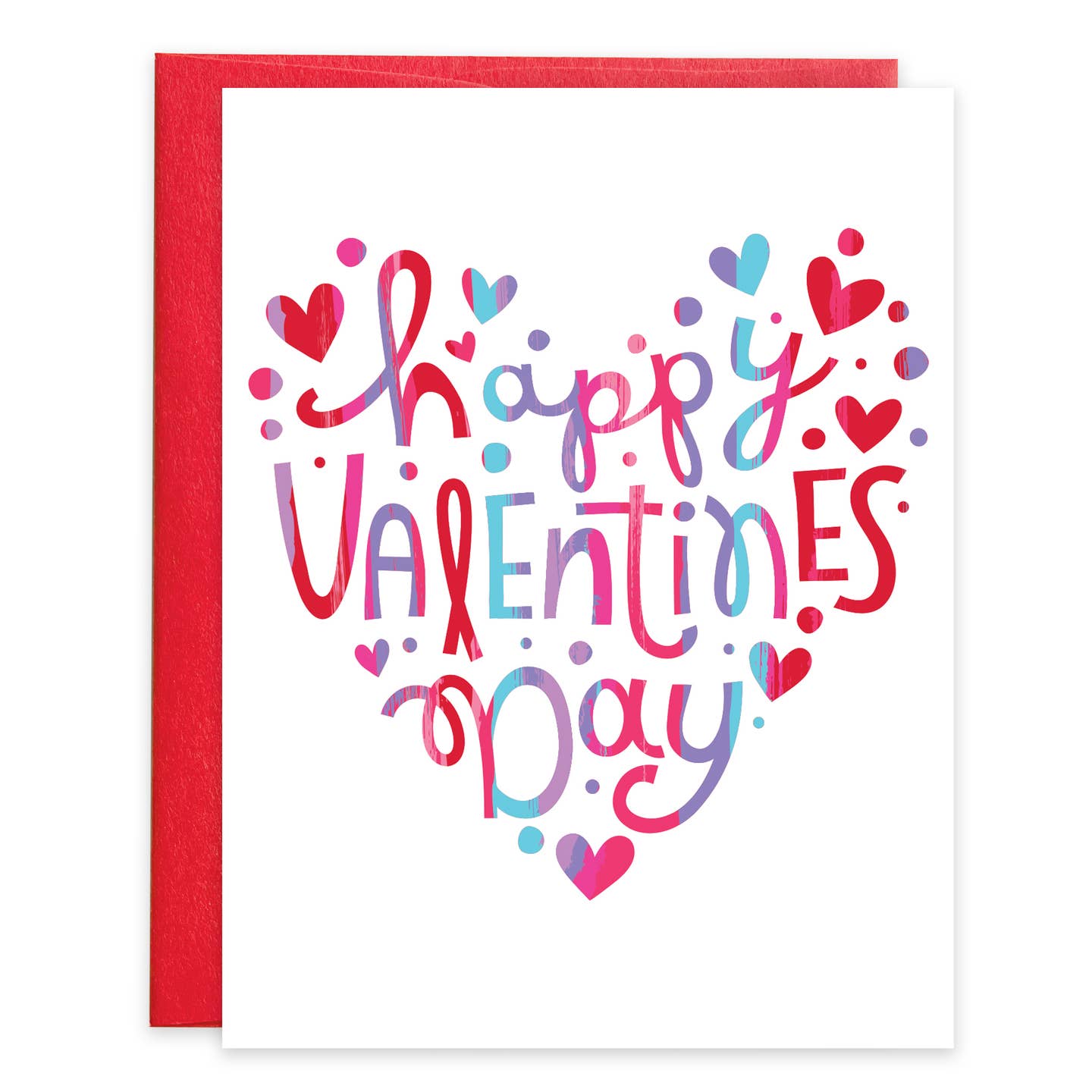 Happy Hearts Valentine Greeting Card