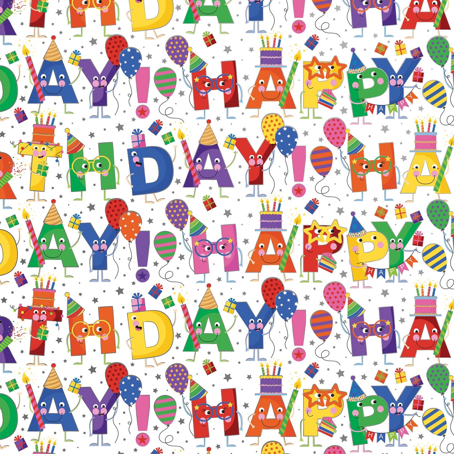 Birthday Characters Gift Wrap