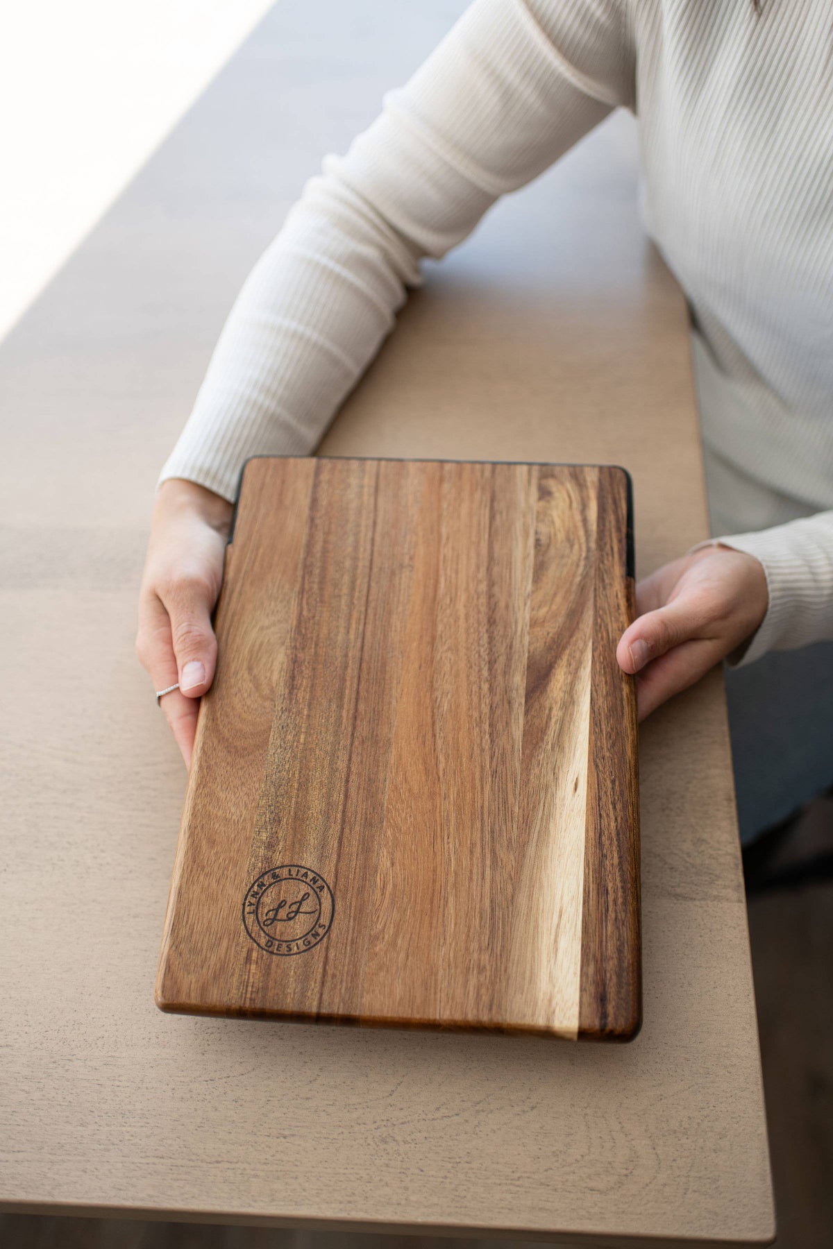Wood Resin Date Night Cheese Charcuterie Board - NO TARIFFS!: Gold Quartz